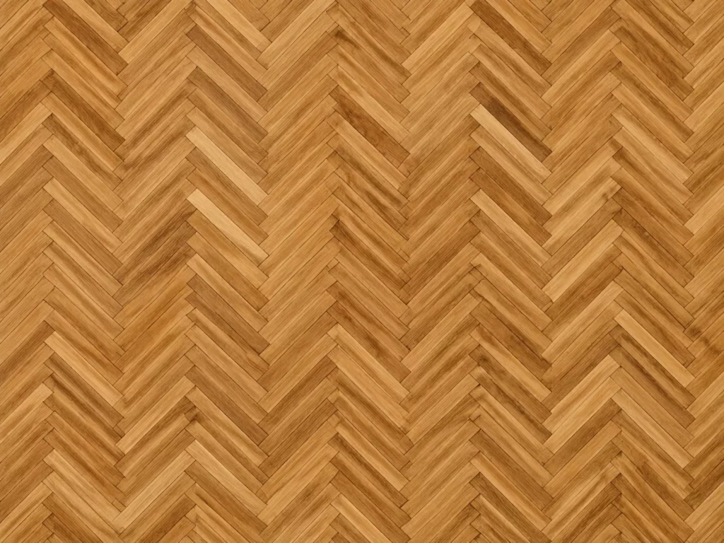 Motif de parquet à bâtons rompus, lames coupées droit posées à angle droit
